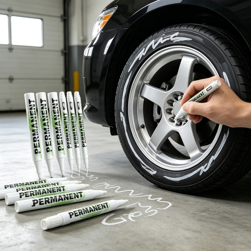 Fabric Marking Pen - 1-20Pcs 1.0mm Permanent White Marker Pens,