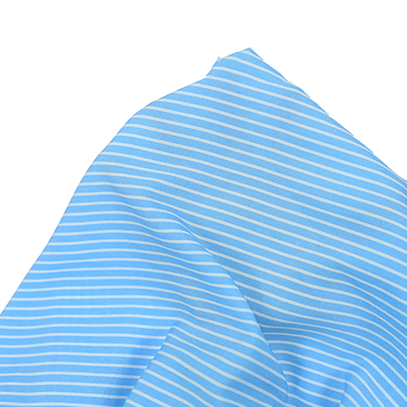 Striped Chiffon Fabric Opaque  - Sewing By review and price