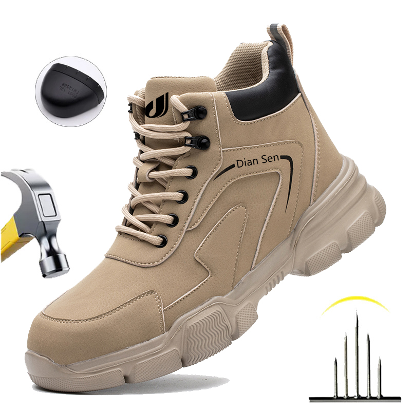 Mens Work Boots Steel Toe Shoe - Sewing Nylon review and price