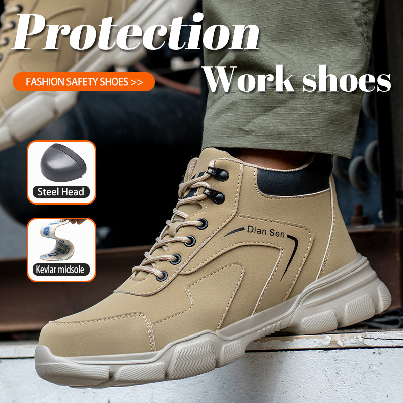 Mens Work Boots Steel Toe Shoe - Sewing Nylon review and price