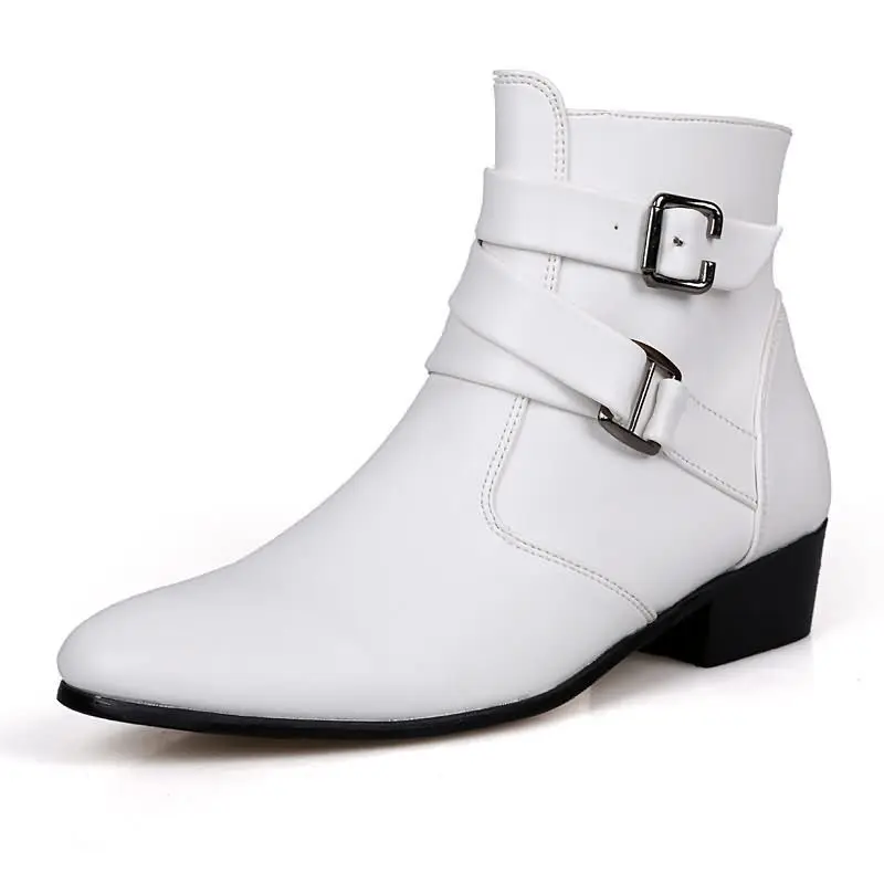 New Men's Boots Leather Chelse - Sewing Nylon review and price