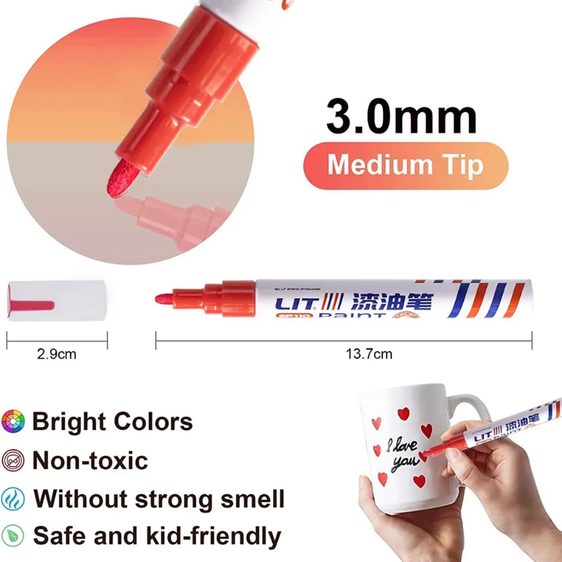 3mm Colorful 12 Colors Permane - Fabric Marking Pen review and price